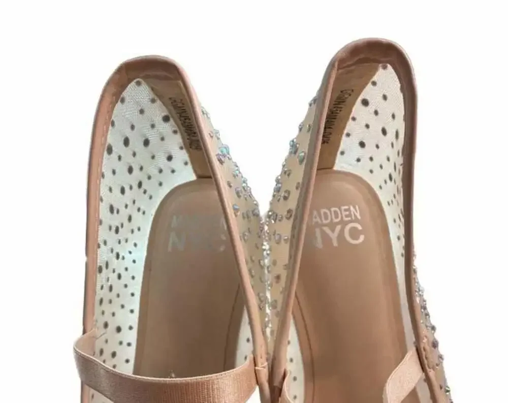 Madden NYC Mesh Rhinestone Ballet Flats PLEASE read description
